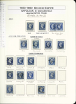 1849-1878, Collection de France très bien présentée