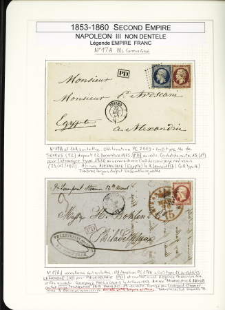 1849-1878, Collection de France très bien présentée