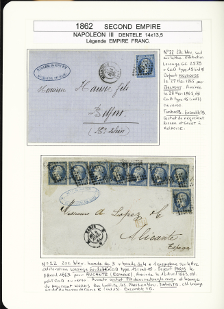 1849-1878, Collection de France très bien présentée