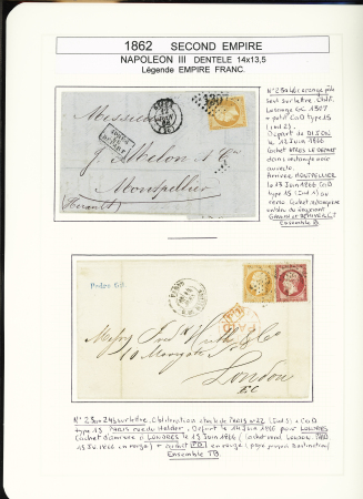 1849-1878, Collection de France très bien présentée