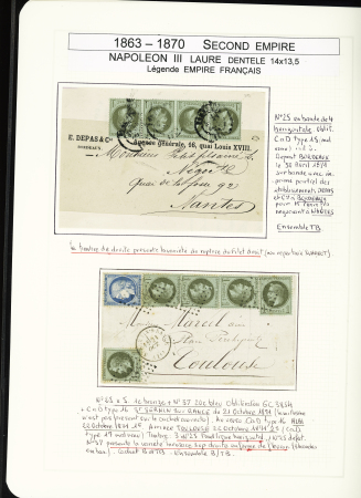 1849-1878, Collection de France très bien présentée