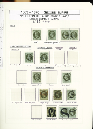 1849-1878, Collection de France très bien présentée