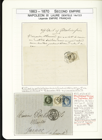 1849-1878, Collection de France très bien présentée