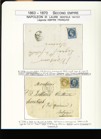 1849-1878, Collection de France très bien présentée