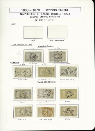 1849-1878, Collection de France très bien présentée