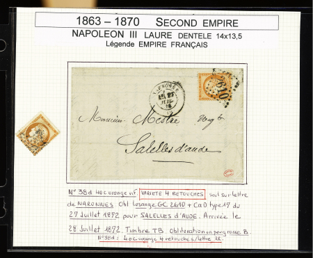 1849-1878, Collection de France très bien présentée