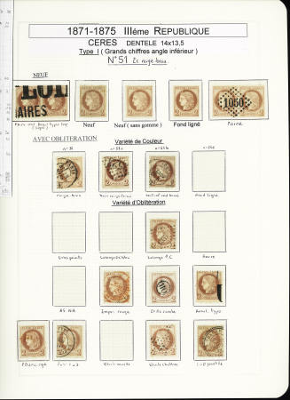 1849-1878, Collection de France très bien présentée