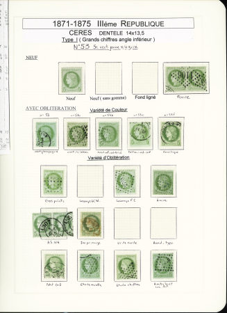 1849-1878, Collection de France très bien présentée