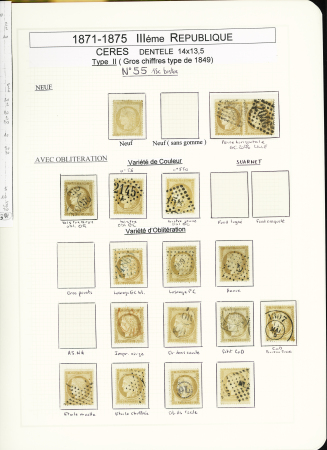 1849-1878, Collection de France très bien présentée