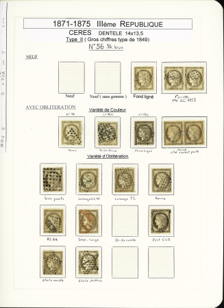 1849-1878, Collection de France très bien présentée