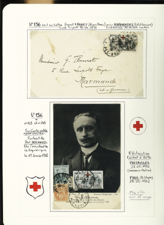 1914-2000, Collection Croix-Rouge en 3 classeurs, ave