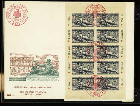 1914-2000, Collection Croix-Rouge en 3 classeurs, ave