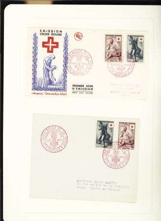 1914-2000, Collection Croix-Rouge en 3 classeurs, ave
