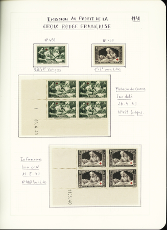 1914-2000, Collection Croix-Rouge en 3 classeurs, ave