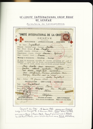 1914-2000, Collection Croix-Rouge en 3 classeurs, ave