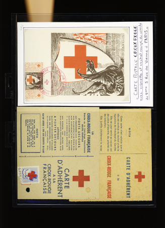 1914-2000, Collection Croix-Rouge en 3 classeurs, ave