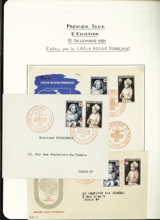 1914-2000, Collection Croix-Rouge en 3 classeurs, ave