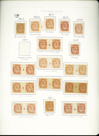 1900-1959, Collection de France en 3 classeurs, avec