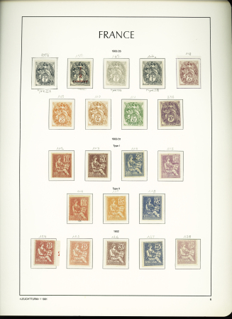 1900-1959, Collection de France en 3 classeurs, avec