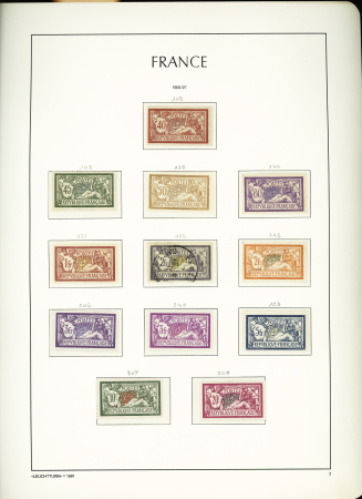 1900-1959, Collection de France en 3 classeurs, avec