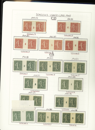 1900-1959, Collection de France en 3 classeurs, avec