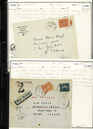 1900-1959, Collection de France en 3 classeurs, avec