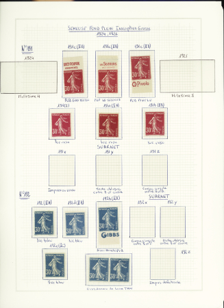 1900-1959, Collection de France en 3 classeurs, avec