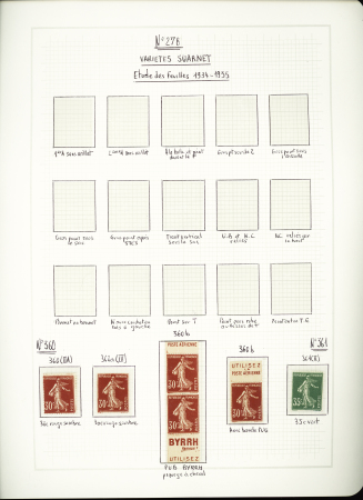 1900-1959, Collection de France en 3 classeurs, avec