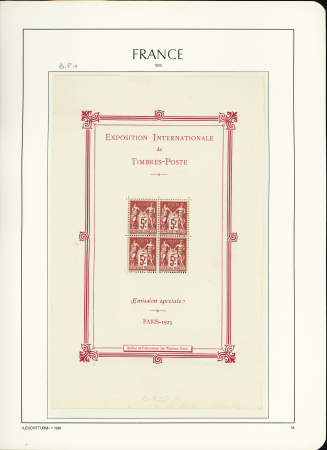 1900-1959, Collection de France en 3 classeurs, avec