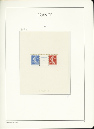 1900-1959, Collection de France en 3 classeurs, avec
