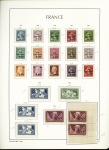 1900-1959, Collection de France en 3 classeurs, avec