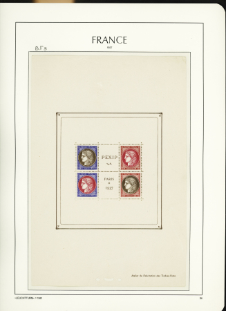 1900-1959, Collection de France en 3 classeurs, avec