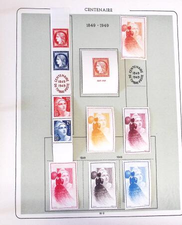 1849-1949, Collection de neufs et d'oblitérés en