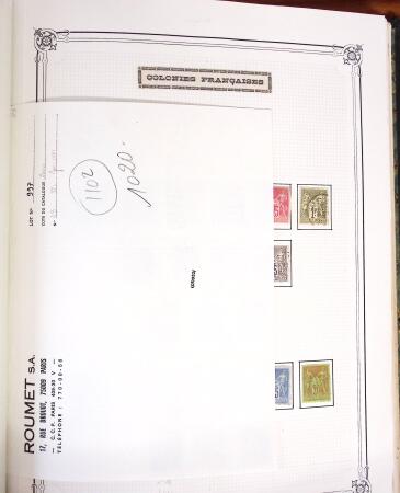 1859-1958, Collection de colonies en deux albums Yvert,