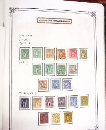 1859-1958, Collection de colonies en deux albums Yvert,