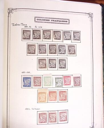 1859-1958, Collection de colonies en deux albums Yvert,