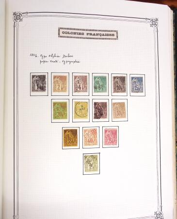 1859-1958, Collection de colonies en deux albums Yvert,