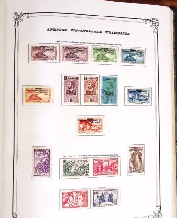 1859-1958, Collection de colonies en deux albums Yvert,
