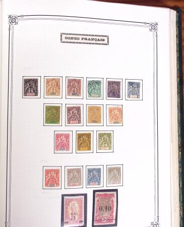 1859-1958, Collection de colonies en deux albums Yvert,