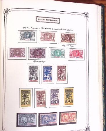 1859-1958, Collection de colonies en deux albums Yvert,