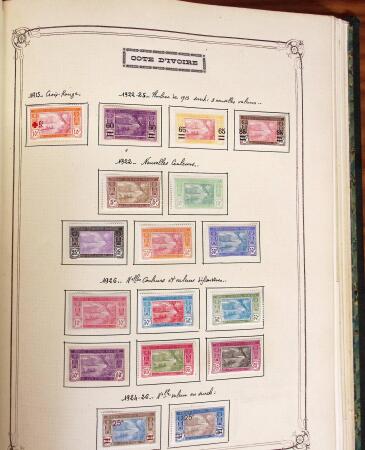 1859-1958, Collection de colonies en deux albums Yvert,