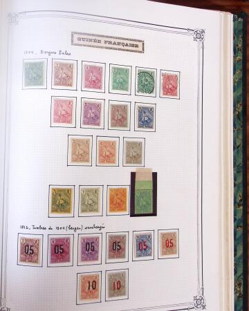 1859-1958, Collection de colonies en deux albums Yvert,