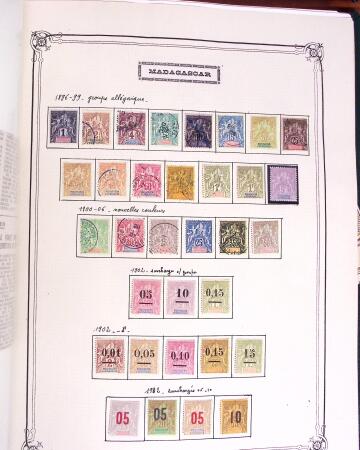1859-1958, Collection de colonies en deux albums Yvert,