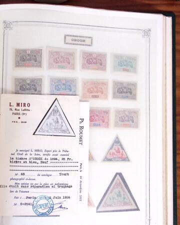 1859-1958, Collection de colonies en deux albums Yvert,
