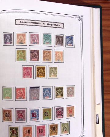 1859-1958, Collection de colonies en deux albums Yvert,