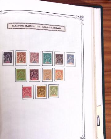 1859-1958, Collection de colonies en deux albums Yvert,