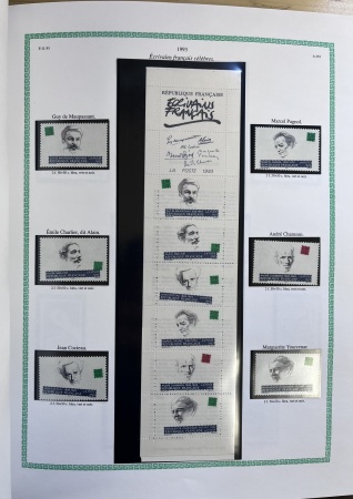 1988-2011, Collection de France neuf pour faciale +
