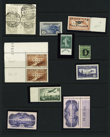 1849-1936, Classeur avec pièces sélectionnées par