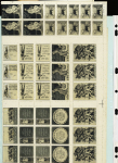 1897-1942, Joli lot de vignettes chamarrées dont Expositions,