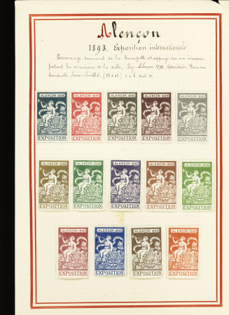 1897-1942, Joli lot de vignettes chamarrées dont Expositions,